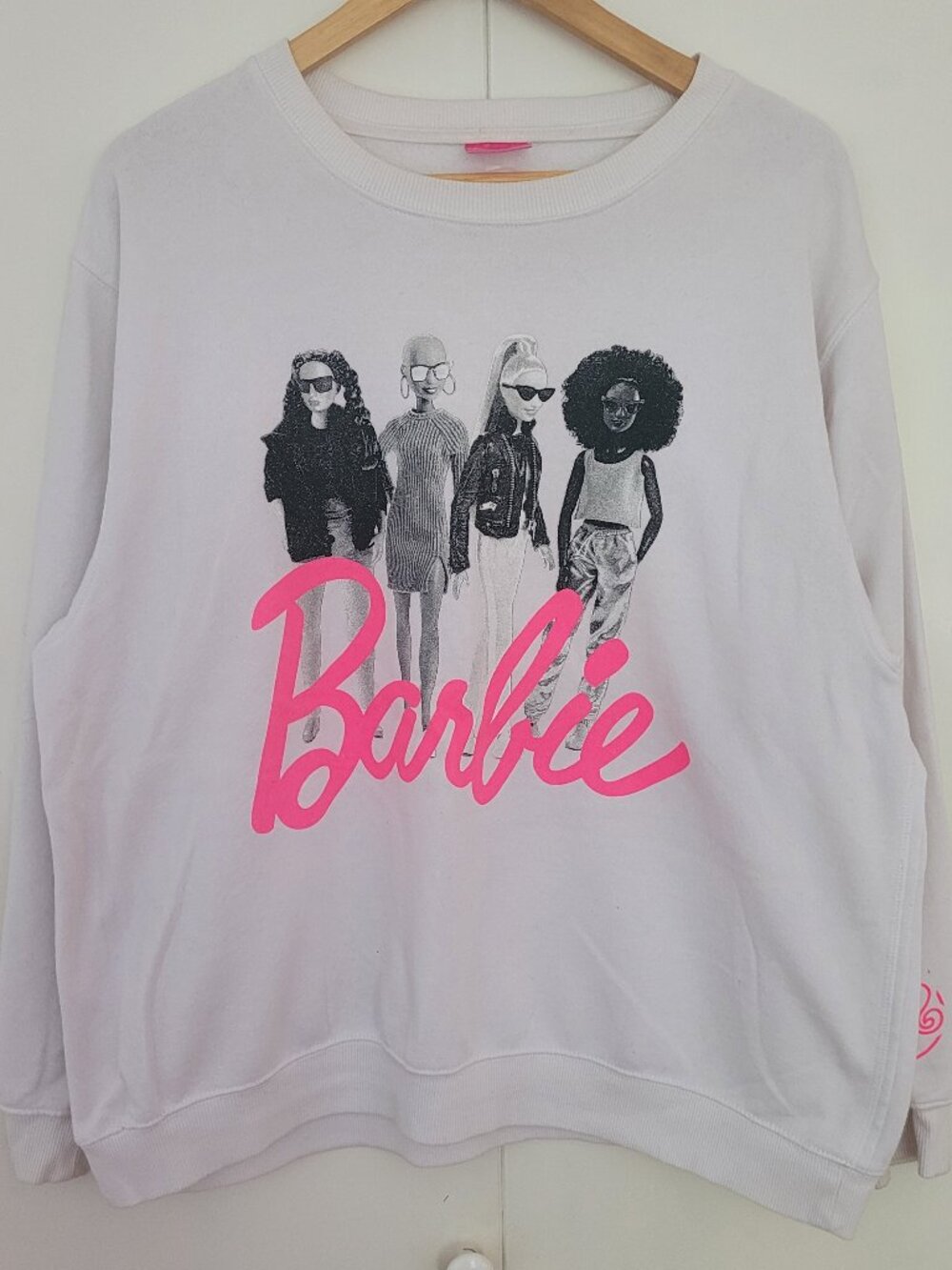 White Barbie Sweater in Size Large